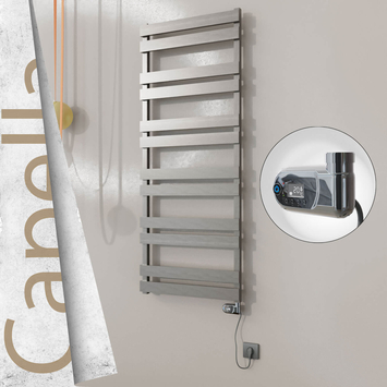 Radiva - Capella Elektrikli Paslanmaz Çelik Havlupan 600x1530 Ayna Polisaj (On/Off Düğmeli) 600W