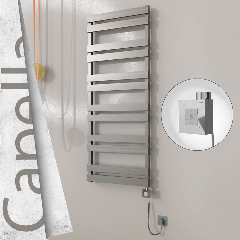 CAPELLA Elektrikli Paslanmaz Çelik Havlupan 600x1530 Satin Polisaj (KTX1 Termostat) 600W Spiral Kablolu