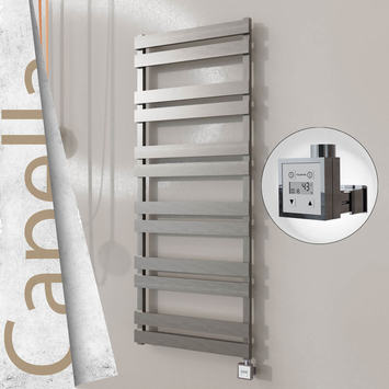 Radiva - Capella Elektrikli Paslanmaz Çelik Havlupan 600x1530 Satin Polisaj (KTX3 Termostat) 600W