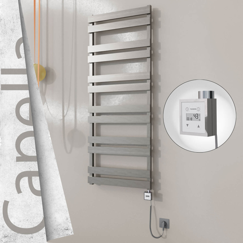 CAPELLA Elektrikli Paslanmaz Çelik Havlupan 600x1530 Satin Polisaj (KTX3 Termostat) 600W Spiral Kablolu