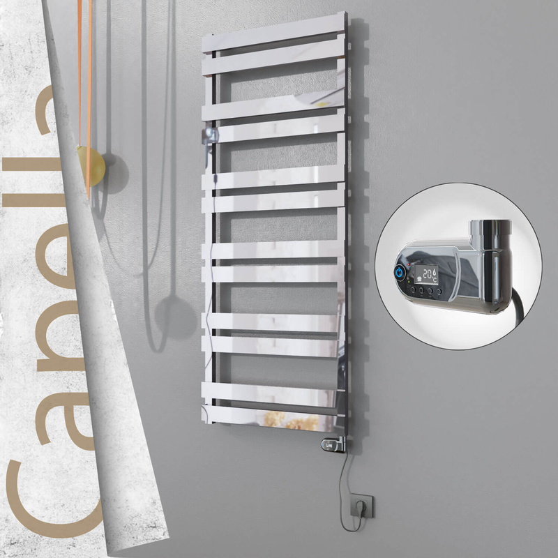 CAPELLA Elektrikli Paslanmaz Çelik Havlupan 600x1530 Satin Polisaj (On/Off Düğmeli) 600W