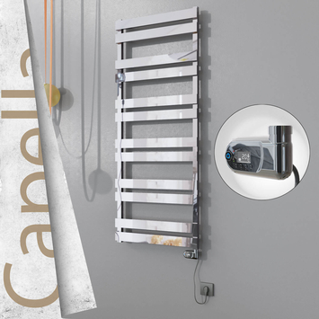 Radiva - Capella Elektrikli Paslanmaz Çelik Havlupan 600x1530 Satin Polisaj (On/Off Düğmeli) 600W