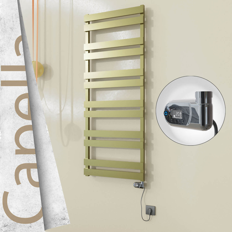CAPELLA Elektrikli Paslanmaz Çelik Havlupan 600x1530 Satin Polisaj (Thesis Termostat) 600W