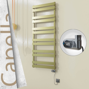 Radiva - Capella Elektrikli Paslanmaz Çelik Havlupan 600x1530 Satin Polisaj (Thesis Termostat) 600W