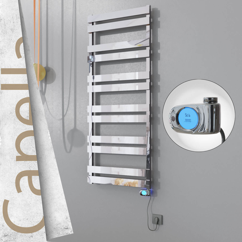 CAPELLA Elektrikli Paslanmaz Çelik Havlupan 600x1530 Satine Altın (Musa Termostat) 600W