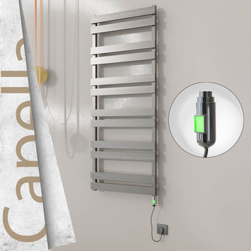 Radiva - Capella Elektrikli Paslanmaz Çelik Havlupan 600x1530 Satine Altın (Thesis Termostat) 600W