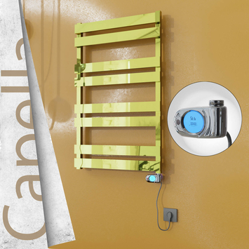 - CAPELLA Elektrikli Paslanmaz Çelik Havlupan 600x990 Altın (Musa Termostat) 300W  - CAPELLA Elektrikli Paslanmaz Çelik Havlupan 600x990 Altın (Musa Termostat) 300W