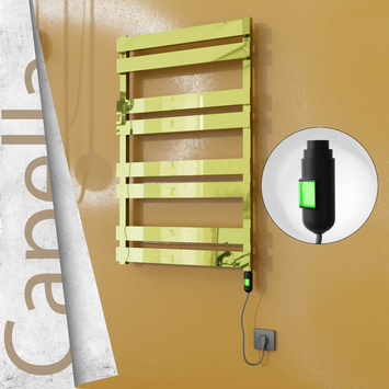 - CAPELLA Elektrikli Paslanmaz Çelik Havlupan 600x990 Altın (On/Off Düğmeli) 300W  - CAPELLA Elektrikli Paslanmaz Çelik Havlupan 600x990 Altın (On/Off Düğmeli) 300W