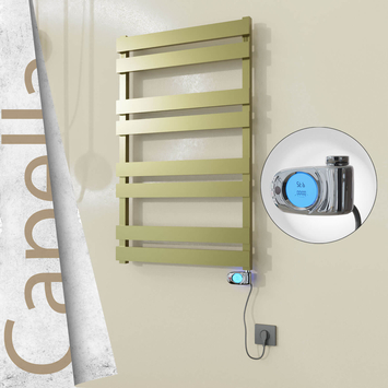 Radiva - Capella Elektrikli Paslanmaz Çelik Havlupan 600x990 Ayna Polisaj (Musa Termostat) 300W