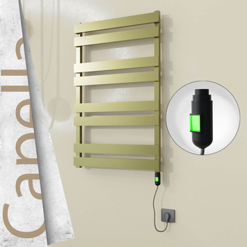Radiva - Capella Elektrikli Paslanmaz Çelik Havlupan 600x990 Ayna Polisaj (Thesis Termostat) 300W