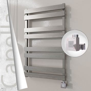 Radiva - Capella Elektrikli Paslanmaz Çelik Havlupan 600x990 Satin Polisaj (KTX1 Termostat) 300W