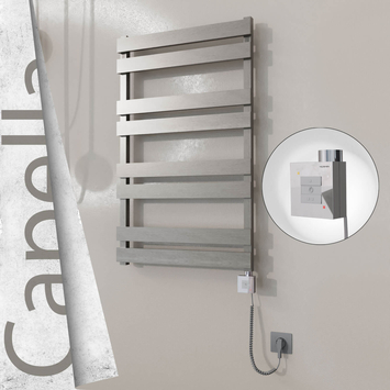 Radiva - Capella Elektrikli Paslanmaz Çelik Havlupan 600x990 Satin Polisaj (KTX1 Termostat) 300W Spiral Kablolu