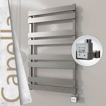 Radiva - Capella Elektrikli Paslanmaz Çelik Havlupan 600x990 Satin Polisaj (KTX3 Termostat) 300W