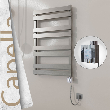 Radiva - Capella Elektrikli Paslanmaz Çelik Havlupan 600x990 Satin Polisaj (KTX4 Termostat) 300W Spiral Kablolu