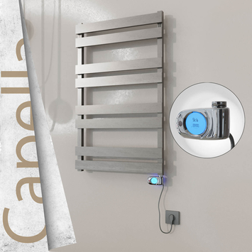 Radiva - Capella Elektrikli Paslanmaz Çelik Havlupan 600x990 Satin Polisaj (Musa Termostat) 300W