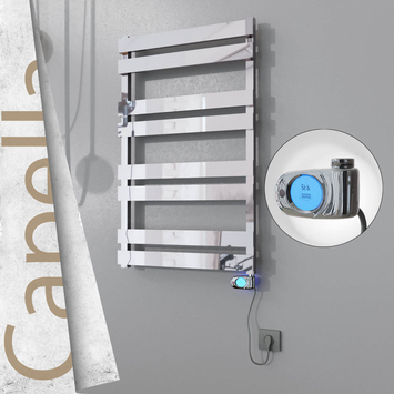 Radiva - Capella Elektrikli Paslanmaz Çelik Havlupan 600x990 Satine Altın (Musa Termostat) 300W