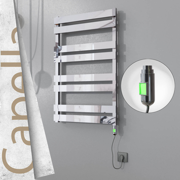 Radiva - Capella Elektrikli Paslanmaz Çelik Havlupan 600x990 Satine Altın (On/Off Düğmeli) 300W