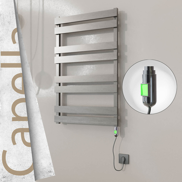 Radiva - Capella Elektrikli Paslanmaz Çelik Havlupan 600x990 Satine Altın (Thesis Termostat) 300W