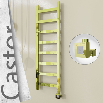 Radiva - Castor Elektrikli Paslanmaz Çelik Havlupan 400x1300 Altın (KTX1 Termostat) 300W