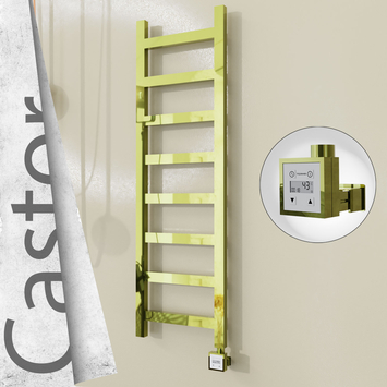 Radiva - Castor Elektrikli Paslanmaz Çelik Havlupan 400x1300 Altın (KTX3 Termostat) 300W