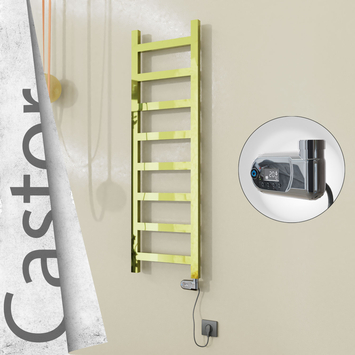 Radiva - Castor Elektrikli Paslanmaz Çelik Havlupan 400x1300 Altın (Thesis Termostat) 300W