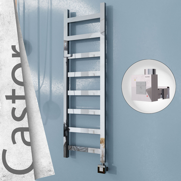 Radiva - Castor Elektrikli Paslanmaz Çelik Havlupan 400x1300 Ayna Polisaj (KTX1 Termostat) 300W