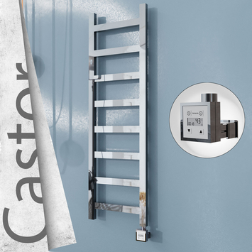 Radiva - Castor Elektrikli Paslanmaz Çelik Havlupan 400x1300 Ayna Polisaj (KTX3 Termostat) 300W