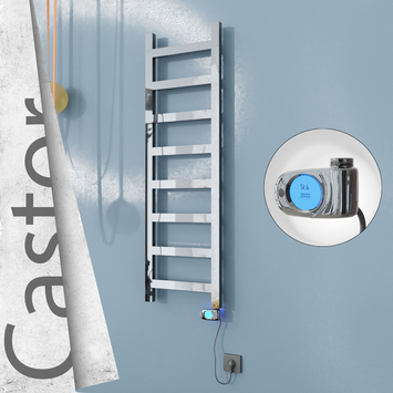 Radiva - Castor Elektrikli Paslanmaz Çelik Havlupan 400x1300 Ayna Polisaj (Musa Termostat) 300W
