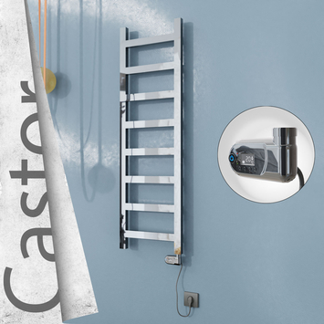Radiva - Castor Elektrikli Paslanmaz Çelik Havlupan 400x1300 Ayna Polisaj (Thesis Termostat) 300W