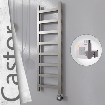 Radiva - Castor Elektrikli Paslanmaz Çelik Havlupan 400x1300 Satin Polisaj (KTX1 Termostat) 300W