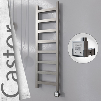 Radiva - Castor Elektrikli Paslanmaz Çelik Havlupan 400x1300 Satin Polisaj (KTX3 Termostat) 300W
