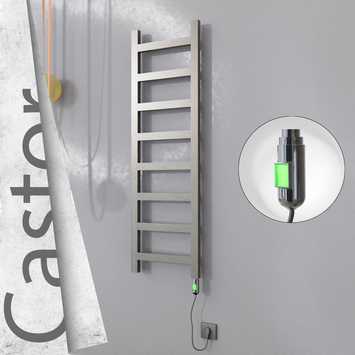Radiva - Castor Elektrikli Paslanmaz Çelik Havlupan 400x1300 Satin Polisaj (On/Off Düğmeli) 300W