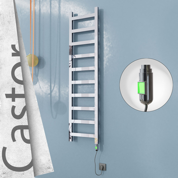 Radiva - Castor Elektrikli Paslanmaz Çelik Havlupan 400x1620 Ayna Polisaj (On/Off Düğmeli) 300W