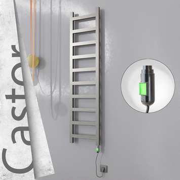 Radiva - Castor Elektrikli Paslanmaz Çelik Havlupan 400x1620 Satin Polisaj (On/Off Düğmeli) 300W