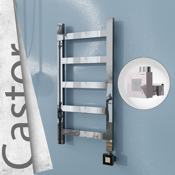Radiva - Castor Elektrikli Paslanmaz Çelik Havlupan 400x820 Ayna Polisaj (KTX1 Termostat) 200W