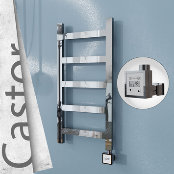 Radiva - Castor Elektrikli Paslanmaz Çelik Havlupan 400x820 Ayna Polisaj (KTX3 Termostat) 200W