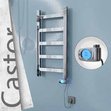 Radiva - Castor Elektrikli Paslanmaz Çelik Havlupan 400x820 Ayna Polisaj (Musa Termostat) 200W