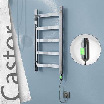Radiva - Castor Elektrikli Paslanmaz Çelik Havlupan 400x820 Ayna Polisaj (On/Off Düğmeli) 200W