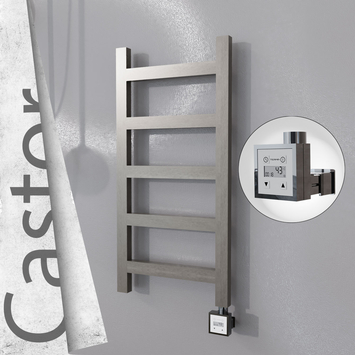 Radiva - Castor Elektrikli Paslanmaz Çelik Havlupan 400x820 Satin Polisaj (KTX3 Termostat) 200W