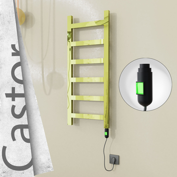 Radiva - Castor Elektrikli Paslanmaz Çelik Havlupan 400x980 Altın (On/Off Düğmeli) 200W