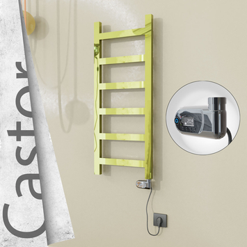 Radiva - Castor Elektrikli Paslanmaz Çelik Havlupan 400x980 Altın (Thesis Termostat) 200W