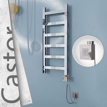 Radiva - Castor Elektrikli Paslanmaz Çelik Havlupan 400x980 Ayna Polisaj (KTX1 Termostat) 200W Spiral Kablolu