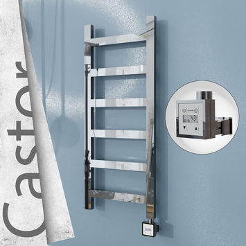 Radiva - Castor Elektrikli Paslanmaz Çelik Havlupan 400x980 Ayna Polisaj (KTX3 Termostat) 200W