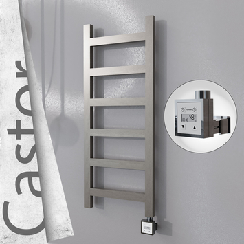 Radiva - Castor Elektrikli Paslanmaz Çelik Havlupan 400x980 Satin Polisaj (KTX3 Termostat) 200W
