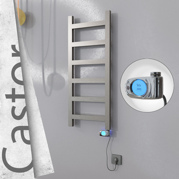 Radiva - Castor Elektrikli Paslanmaz Çelik Havlupan 400x980 Satin Polisaj (Musa Termostat) 200W