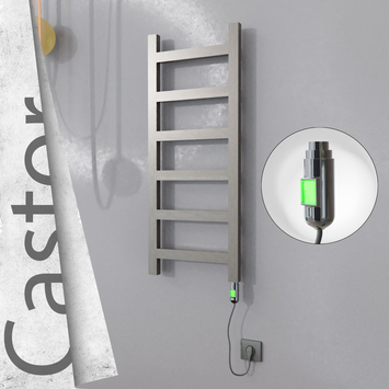 Radiva - Castor Elektrikli Paslanmaz Çelik Havlupan 400x980 Satin Polisaj (On/Off Düğmeli) 200W