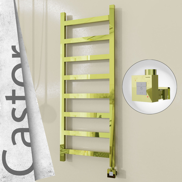 Radiva - Castor Elektrikli Paslanmaz Çelik Havlupan 500x1300 Altın (KTX1 Termostat) 300W
