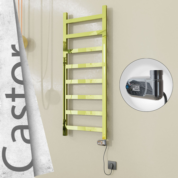 Radiva - Castor Elektrikli Paslanmaz Çelik Havlupan 500x1300 Altın (Thesis Termostat) 300W