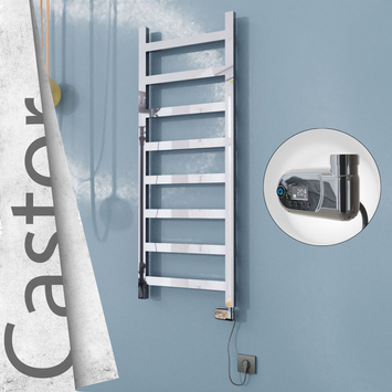 Radiva - Castor Elektrikli Paslanmaz Çelik Havlupan 500x1300 Ayna Polisaj (Thesis Termostat) 300W