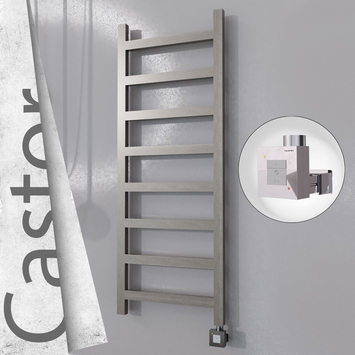 Radiva - Castor Elektrikli Paslanmaz Çelik Havlupan 500x1300 Satin Polisaj (KTX1 Termostat) 300W